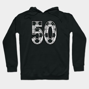 Soccer Number 50 Soccer Jersey #50 Soccer Mom Player Fan Hoodie